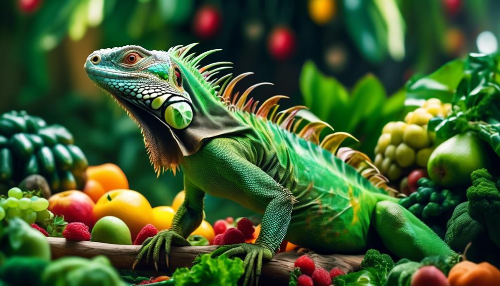 optimal diet for iguanas
